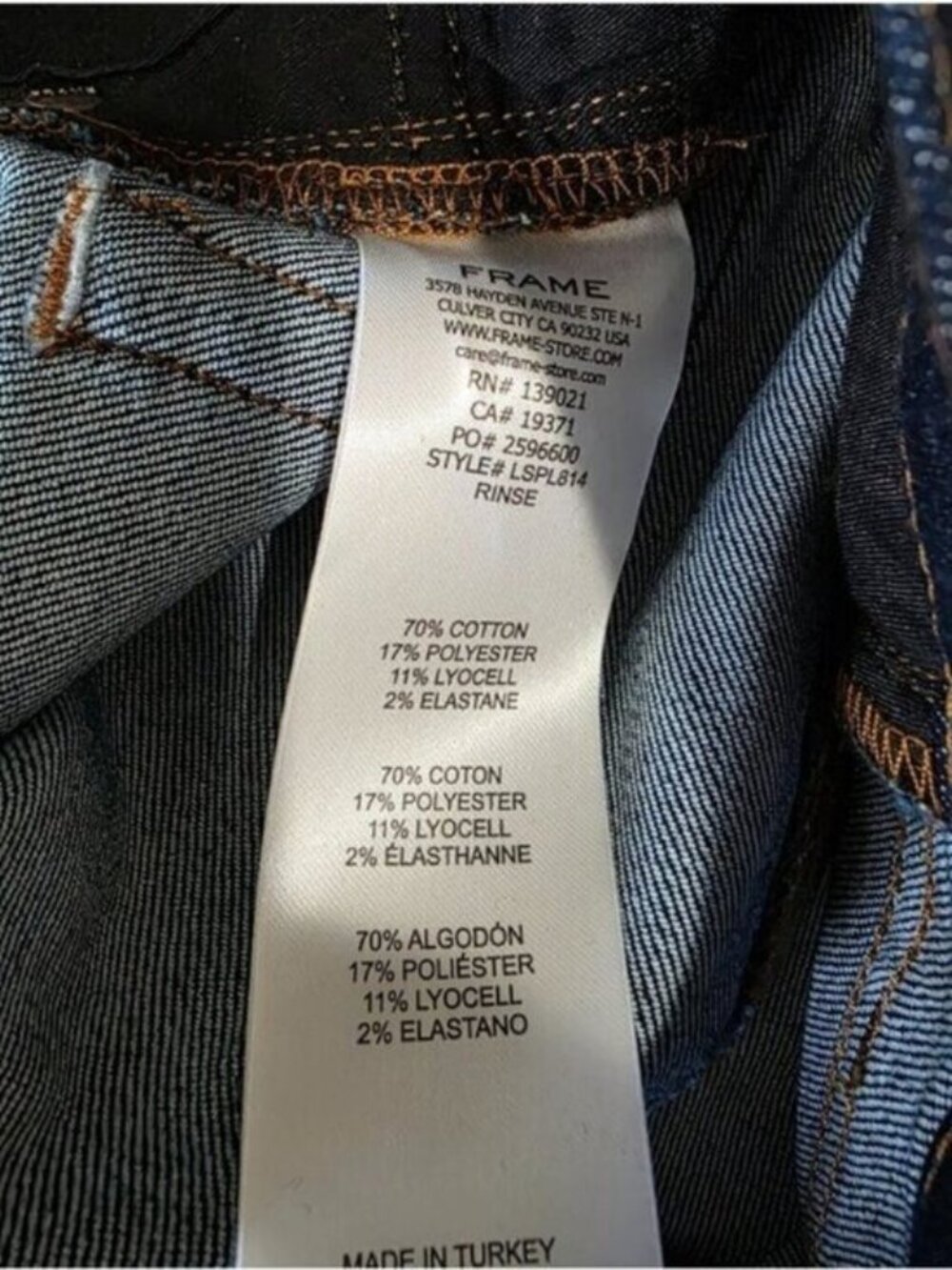 Frame Le Slim Palazzo Long Jeans - Picture 8 of 9